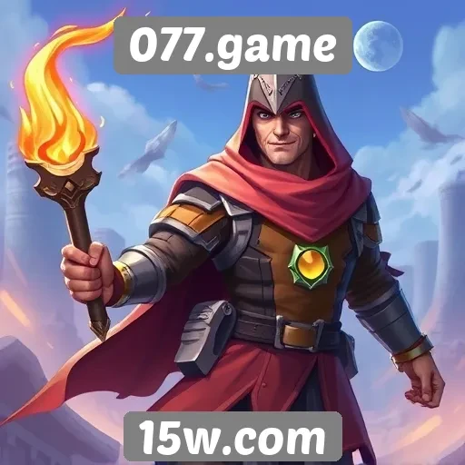 Experiência de jogo imersiva no site 077.game
